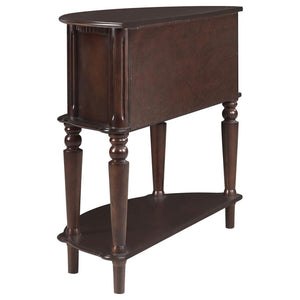 Brenda - 2 Door Demilune Wood Entryway Console Table - Brown