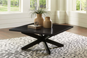 Joshyard - Black - Square Cocktail Table