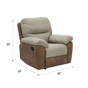 Porter - Recliner Chair - Badlands Saddle & Sandstorm