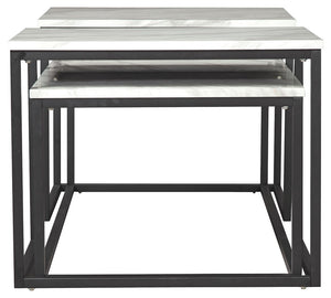 Donnesta - Gray / Black - Occasional Table Set (Set of 3)