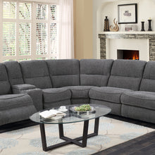 Aurora - 3 Piece Sleeper Sectional - Lunar Gray