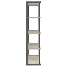 Loomis - 4-Shelf Bookshelf - Whitewashed Gray