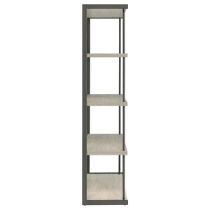 Loomis - 4-Shelf Bookshelf - Whitewashed Gray