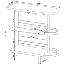 Adolfo - Rectangular 2-Tier Home Bar Table