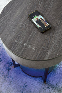 Sethlen - Gray / Black - Accent Table