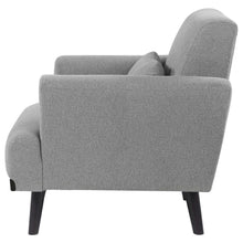 Blake - Upholstered Track Arm Accent Chair - Sharkskin