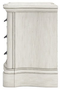 Arlendyne - Antique White - Three Drawer Night Stand