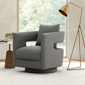 Jude - Swivel Chair - Flint Gray