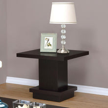 Reston - Pedestal Square End Table - Cappuccino