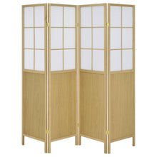 Edwards - 4-Panel Room Divider Folding Shoji Screen - Natural