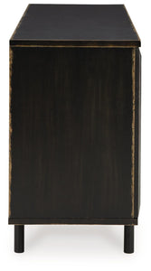 Fair Ridge - Distressed Black - Accent Cabinet