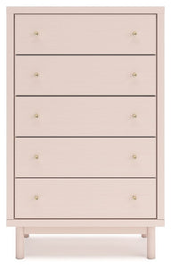 Wistenpine - Blush - Five Drawer Chest