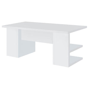 Alice - 4-Shelf Engineered Wood Writing Desk - White