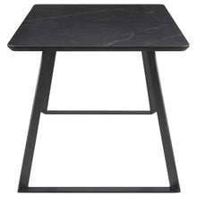 Smith - Rectangular Ceramic Top Dining Table - Black