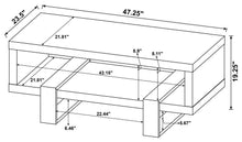 Dinard - Engineered Wood Coffee Table - Gray Driftwood