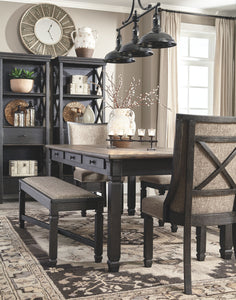 Tyler - Black / Grayish Brown - Dining UPH Side Chair (Set of 2) - Framed Back