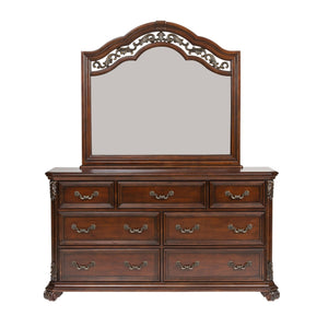 Messina Estates - 7 Drawer Dresser - Dark Brown