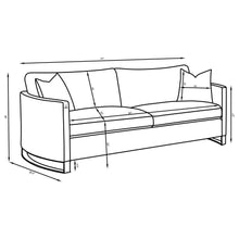 Corliss - Upholstered Arched Arm Sofa Set