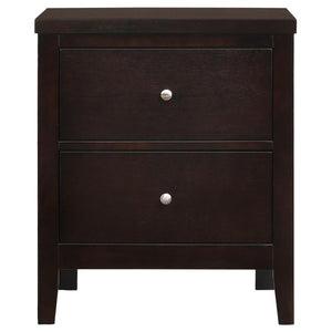 Carlton - 2-Drawer Nightstand - Cappuccino