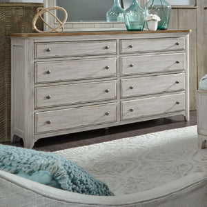 Farmhouse Reimagined - 8 Drawer Dresser - White