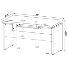 Skylar - 2 Piece Home Office Set L-Shape Desk With File Cabinet - Cappuccino