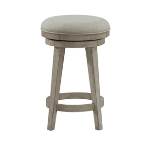 Ivy Hollow - Upholstered Swivel Stool - White