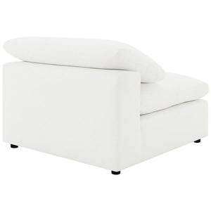 Raleigh - Boucle Upholstered Armless Chair - Ivory