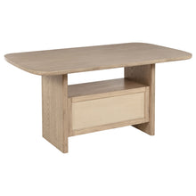 Kailani - Cane Counter Height Storage Dining Table - Beige Oak