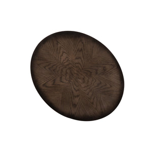 Penton - Oval Chair Side Table - Dark Brown