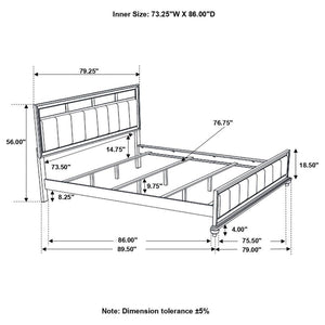 Barzini - Upholstered Panel Bed