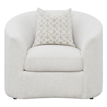 Rainn - Boucle Upholstered Sloped Arm Accent Chair - Latte