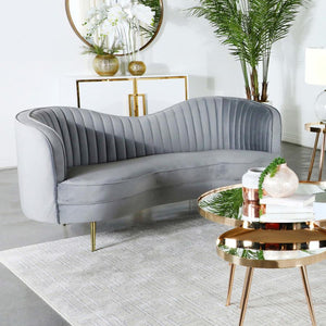 Sophia - Upholstered Channel Tufted Loveseat