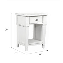 Stoney Creek - 1 Drawer Nightstand - Weathered White