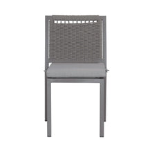 Plantation Key - Outdoor Panel Back Side Chair - Granite