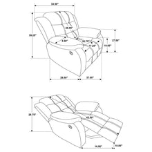 Rodman - Upholstered Padded Arm Glider Recliner - Olive Brown