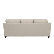 Glenn - Upholstered English Arm Sofa - Light Gray And Blue