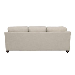 Glenn - Upholstered English Arm Sofa - Light Gray And Blue