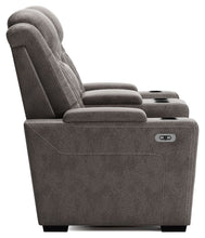 Hyllmont - Gray - Pwr Rec Loveseat/Con/Adj Hdrst