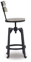 Karisslyn - Whitewash / Black - Swivel Barstool (Set of 2)