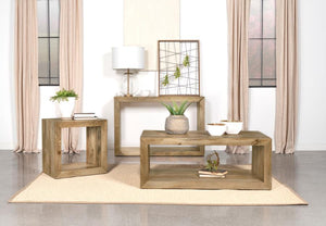 Benton - Rectangular Solid Wood End Table - Natural