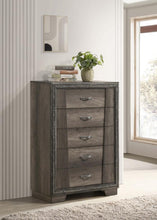 Janine - 5-Drawer Bedroom Chest - Gray