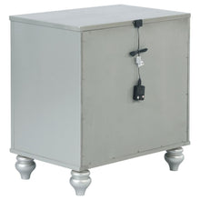 Gunnison - 2-Drawer Nightstand - Silver Metallic