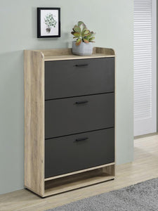 Denia - 3-Tier Engineered Wood Shoe Cabinet