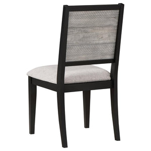 Elodie - Wood Dining Side Chair (Set of 2) - Gray And Black