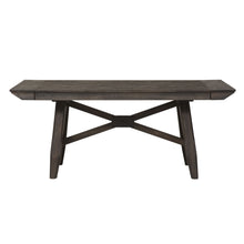 Double Bridge - Trestle Table Set - Dark Brown