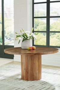 Dressonni - Brown - Round Dining Room Table