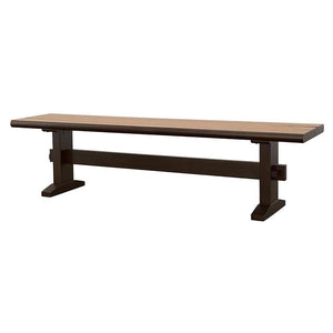 Bexley - Wood Dining Bench - Natural Honey And Smokey Black