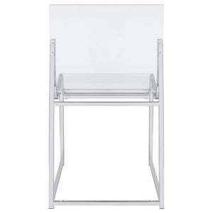 Adino - Acrylic Dining Side Chair (Set of 2) - Chrome