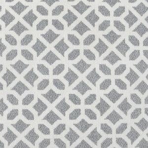 Walker - Round Ottoman - Gray Lattice