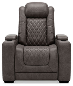 Hyllmont - Gray - Pwr Recliner/Adj Headrest